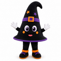 Custom Halloween Witch Hat Mascot Costume