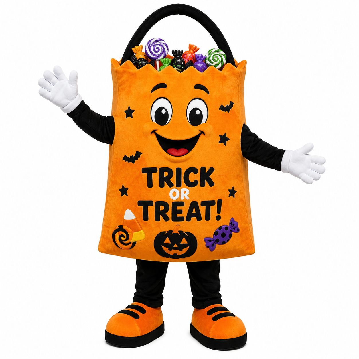 Custom Halloween Candy Bag Mascot Costume for Events