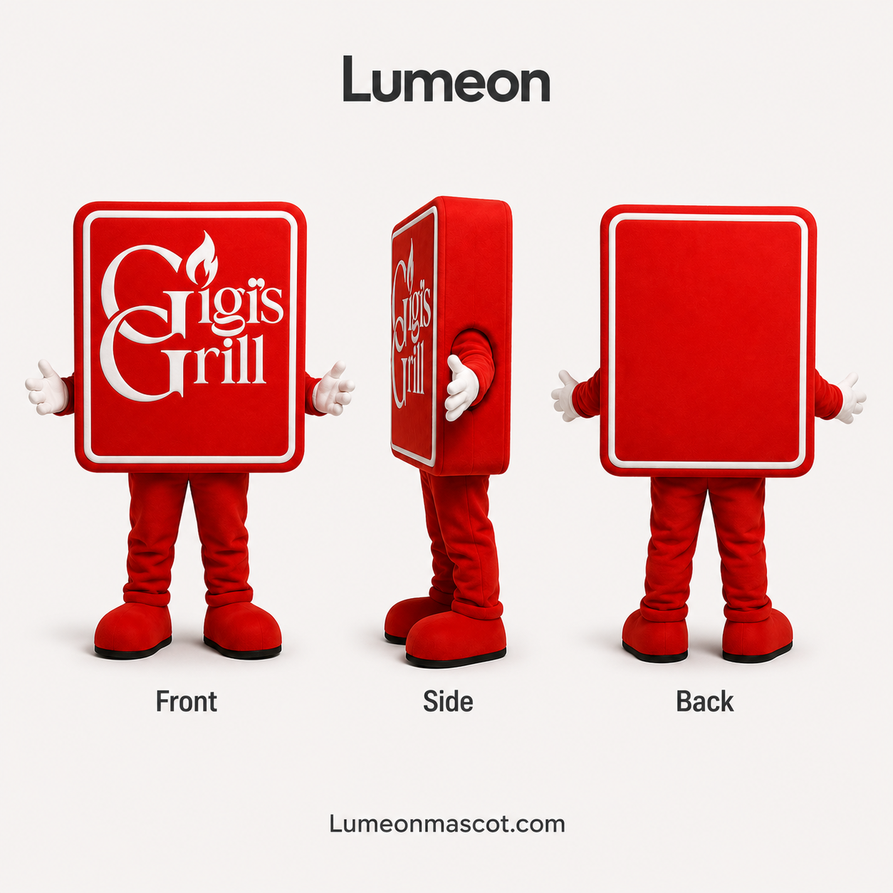 Custom Signboard Mascot Costume