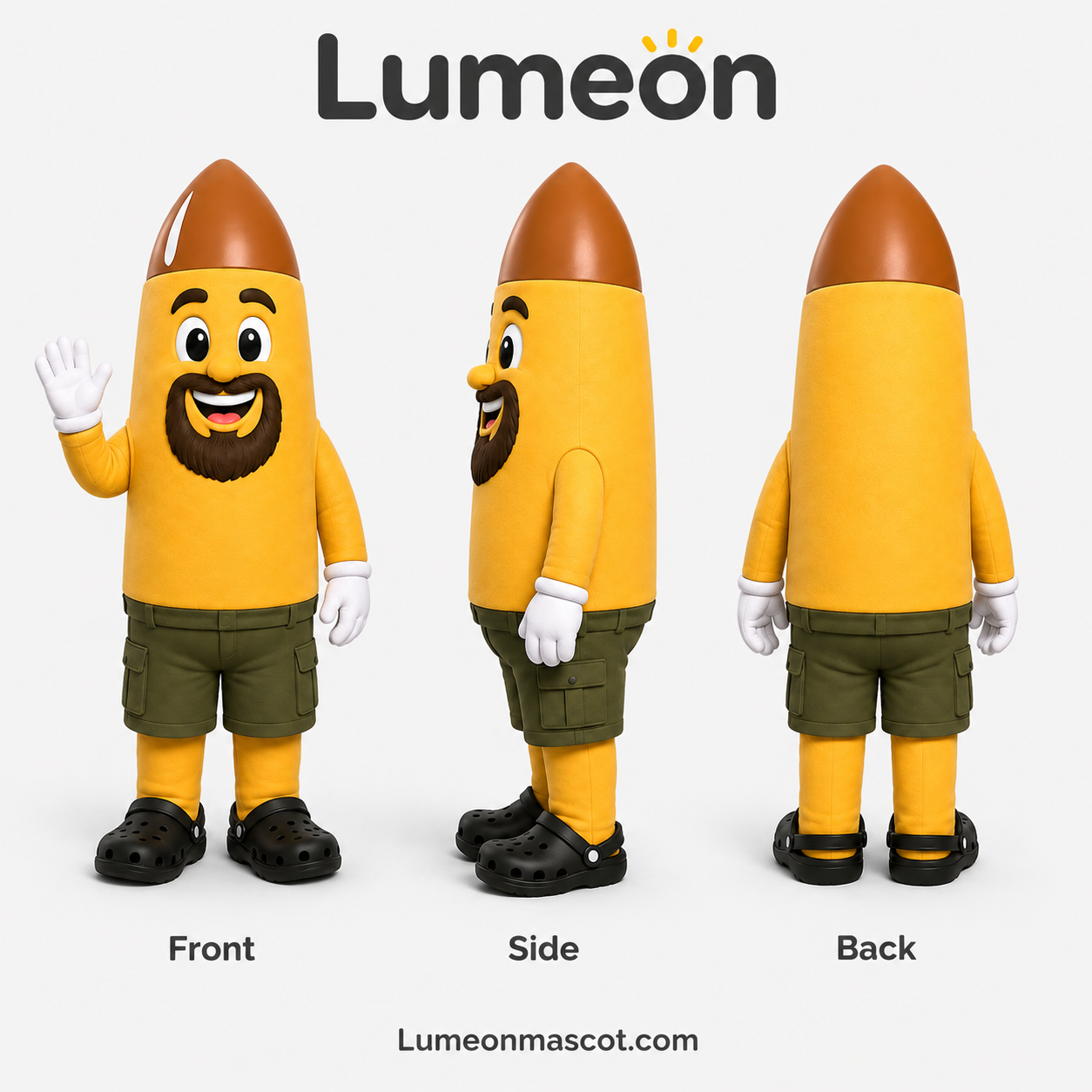 Custom Bullet Mascot Costume