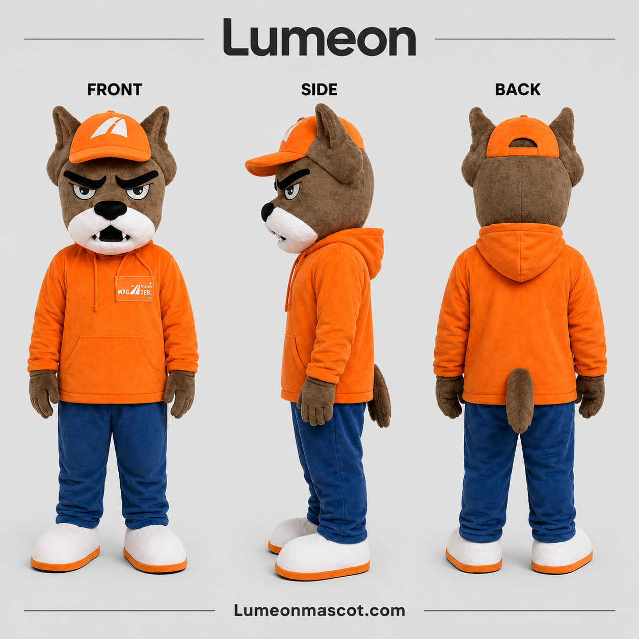 Custom Wolf Mascot