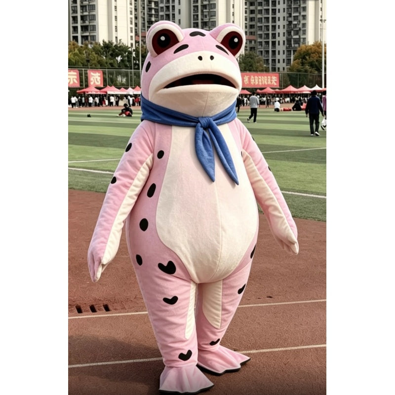 Custom Pink Frog Mascot Costume