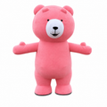 Pink Bear Mascot Costume