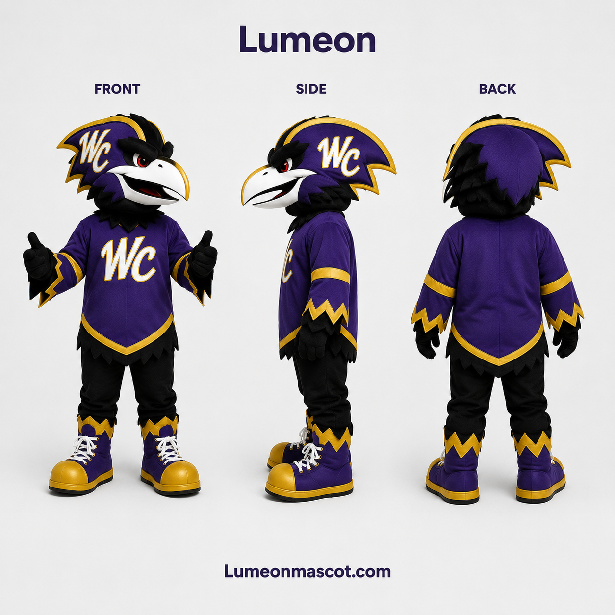 Custom Raven Mascot Costume