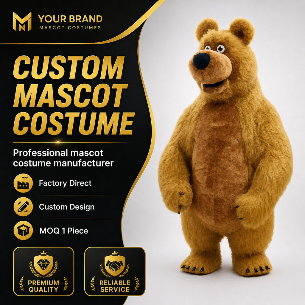 Brown Bear Mascot Costume