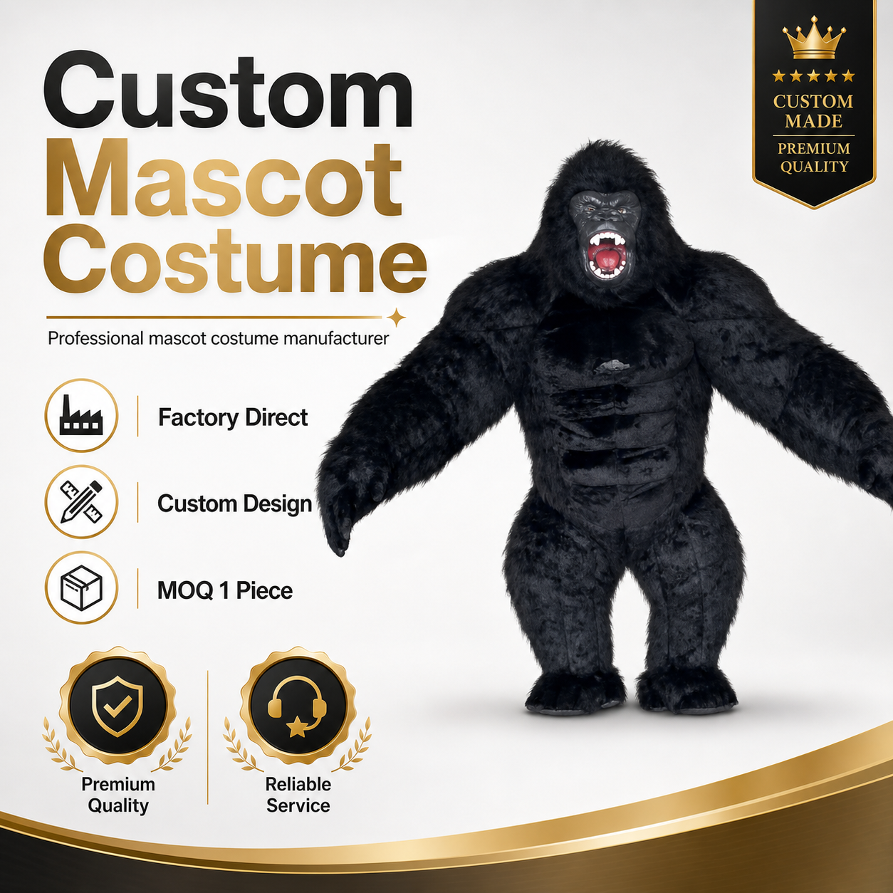 Custom Gorilla Mascot