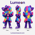 Custom Autism Bear Mascot Costume