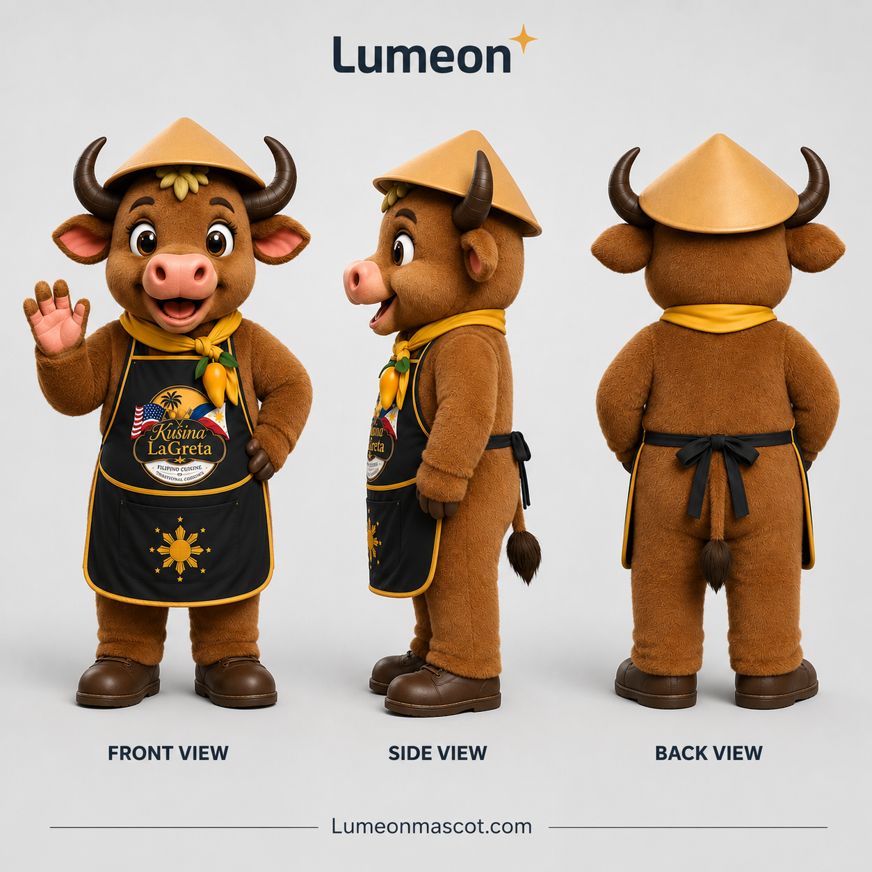 Custom Viking Bull Mascot