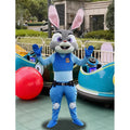 Blue Rabbit Mascot Costume