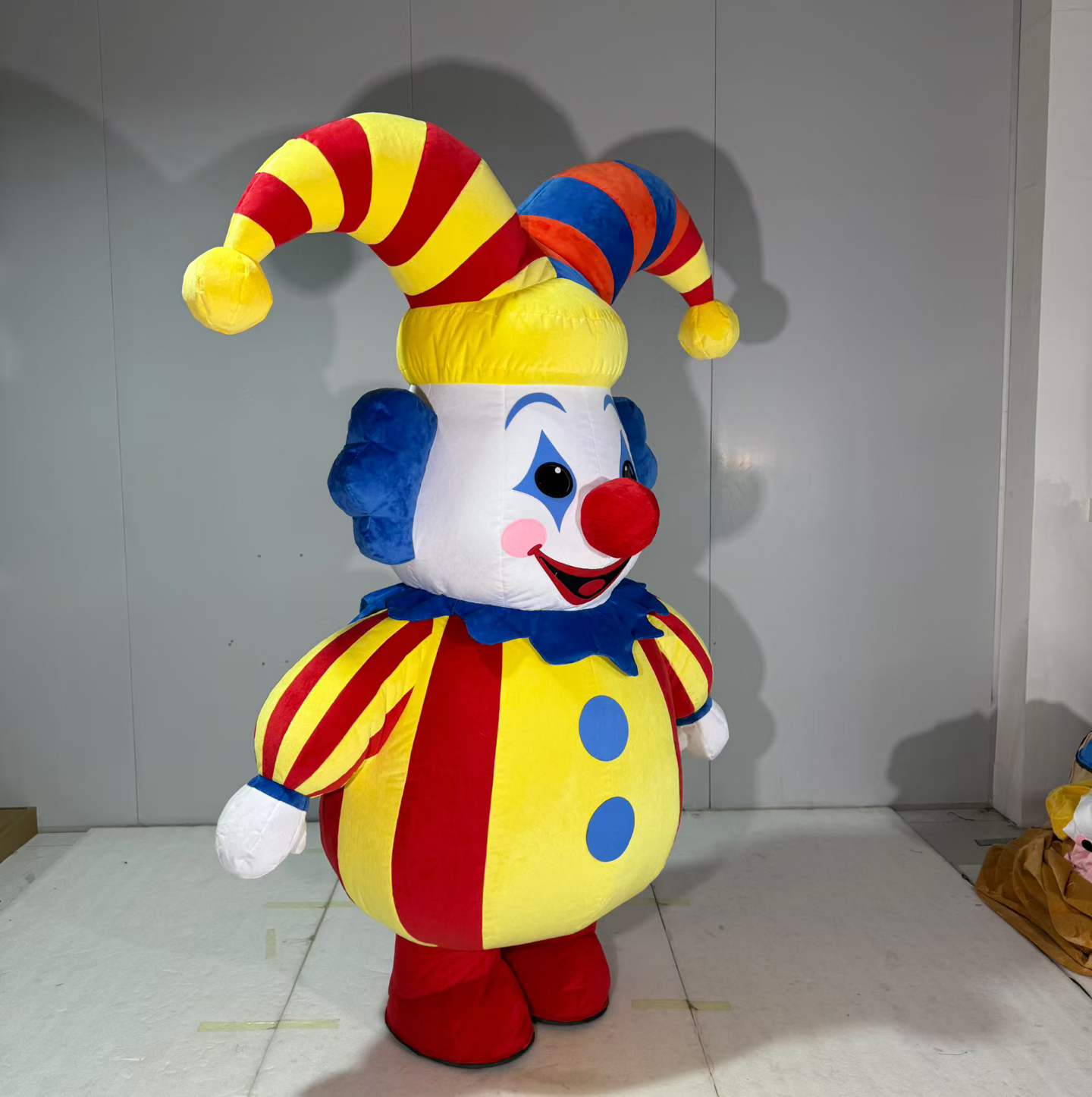 Inflatable Colorful Clown Mascot Costume