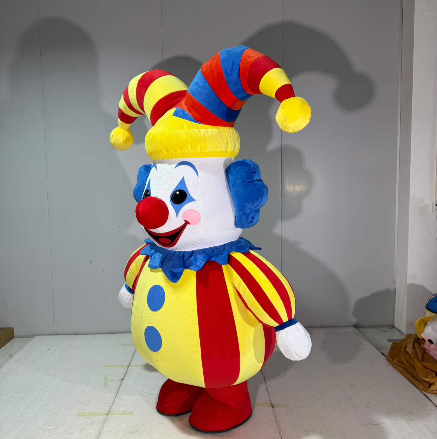 Inflatable Colorful Clown Mascot Costume