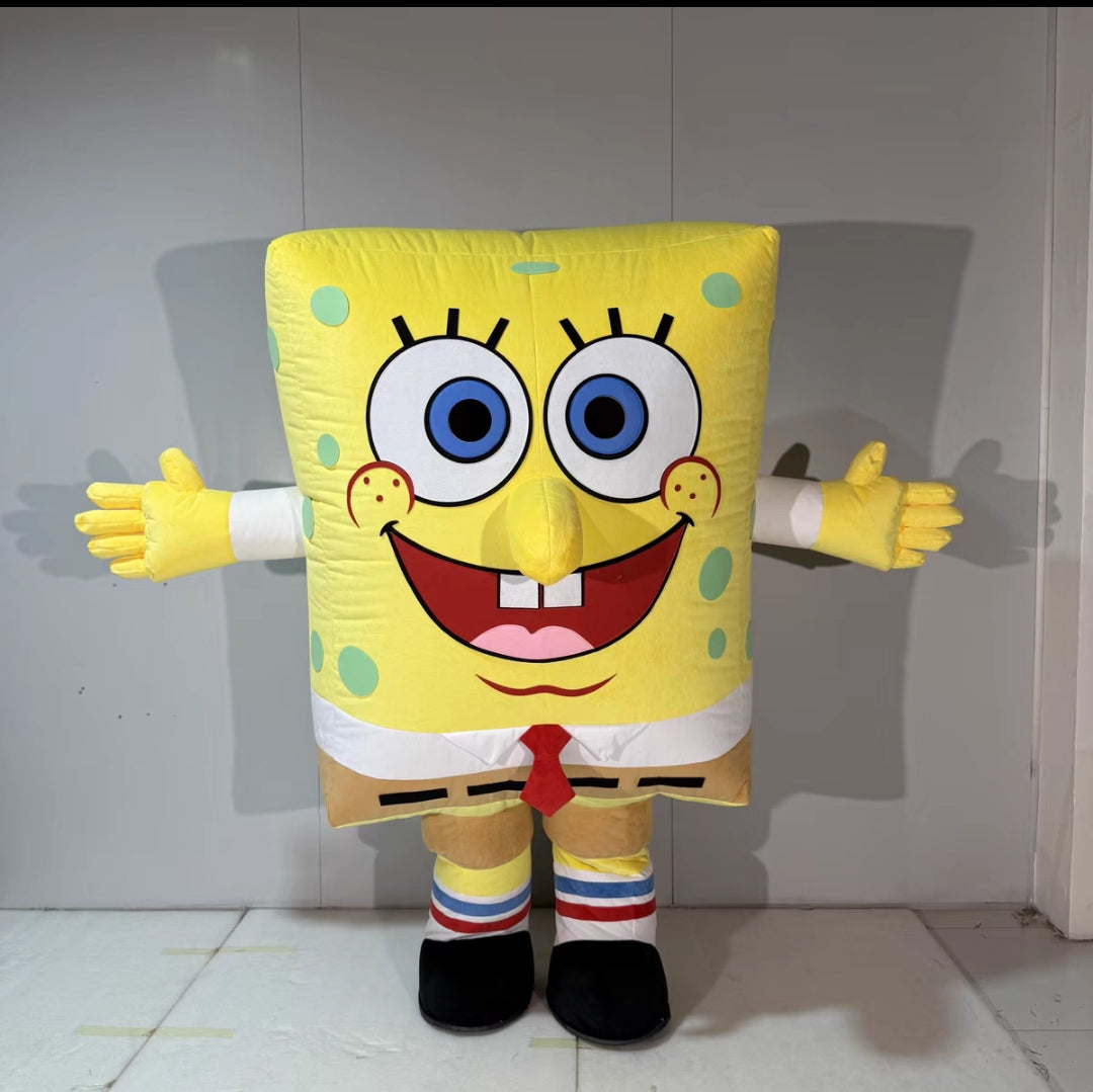 Custom Inflatable Yellow Sponge Mascot Costume