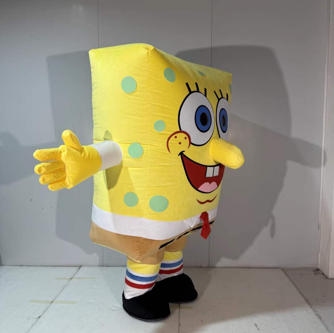 Custom Inflatable Yellow Sponge Mascot Costume
