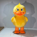 Yellow Duck Mascot Costume
