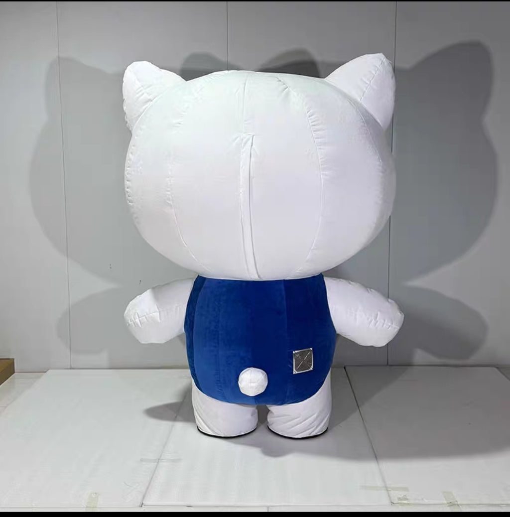 Inflatable Kitty Mascot Costume