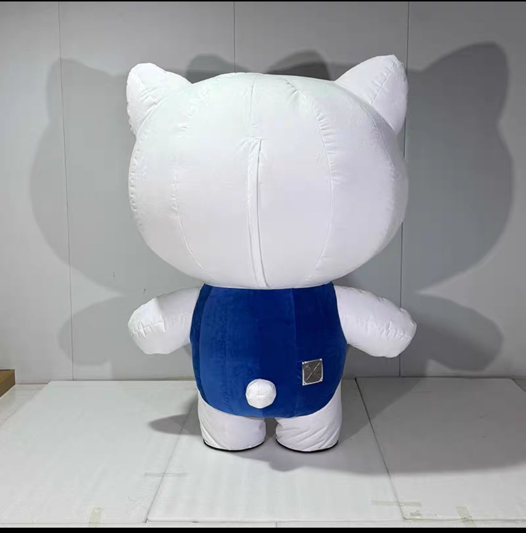 Inflatable Kitty Mascot Costume