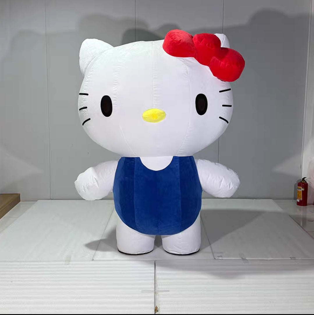 Inflatable Kitty Mascot Costume