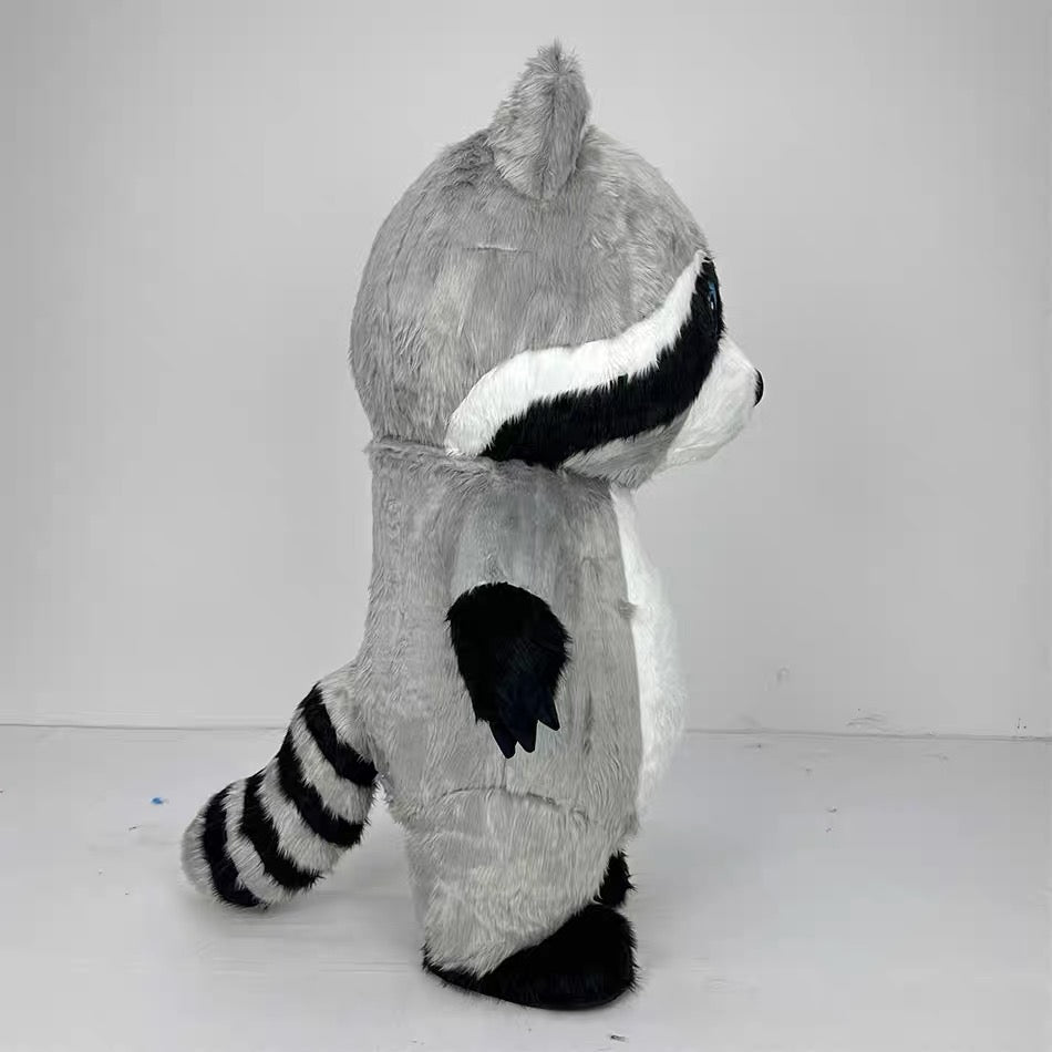 2,2m Gray Raccoon Mascot Costume