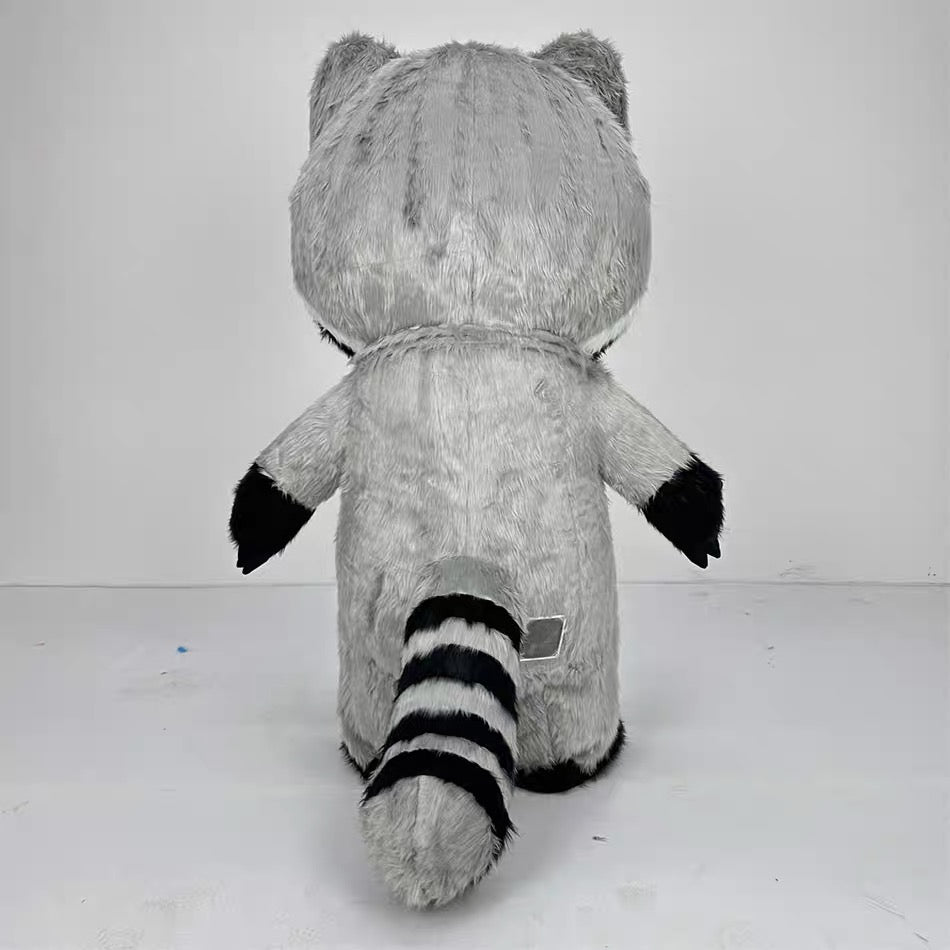2,2m Gray Raccoon Mascot Costume