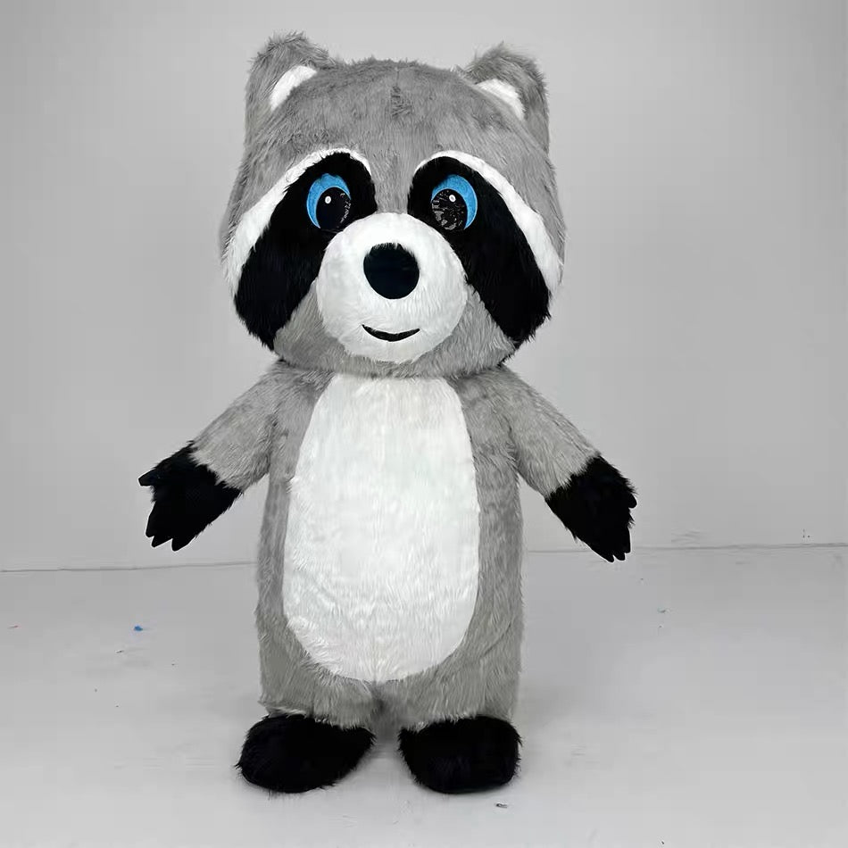 2,2m Gray Raccoon Mascot Costume