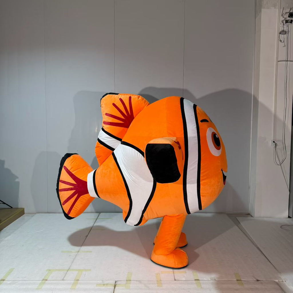 Custom Inflatable Orange Fish Mascot Costume