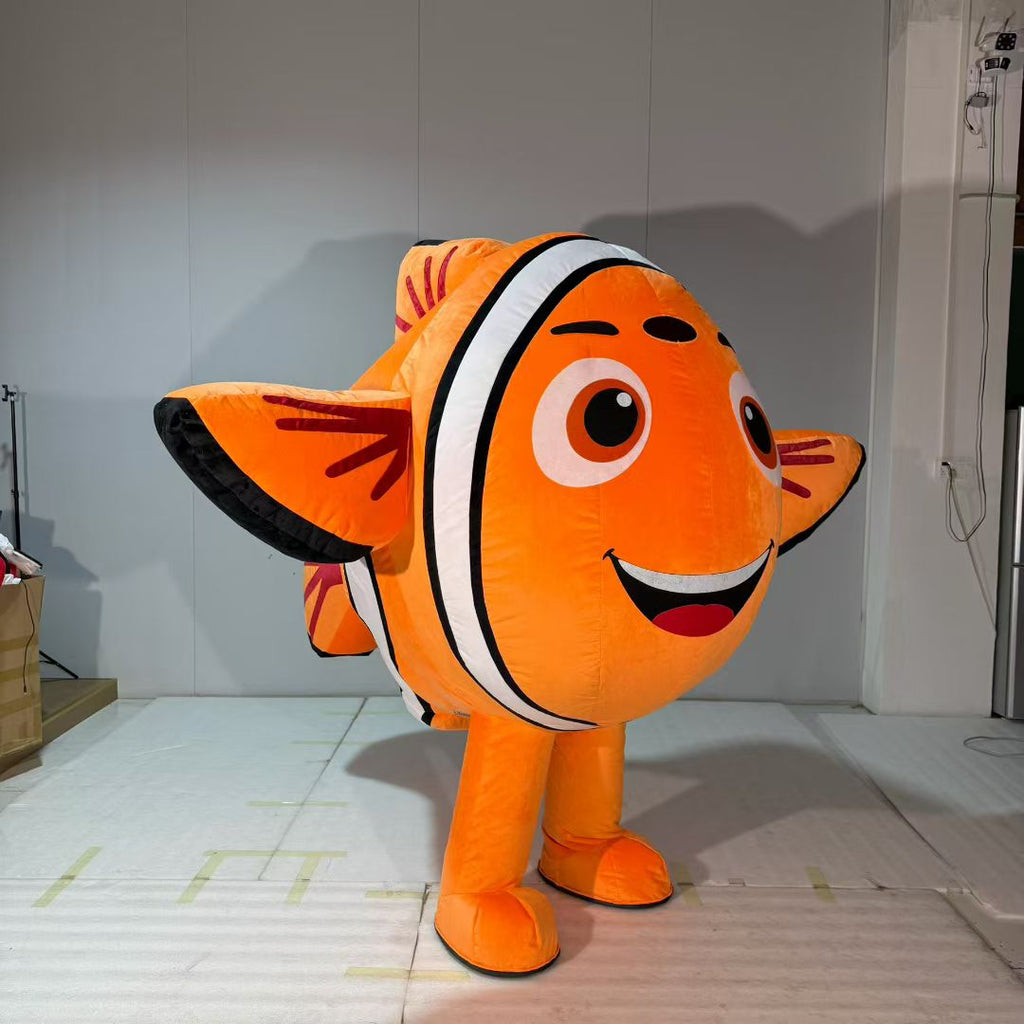 Custom Inflatable Orange Fish Mascot Costume