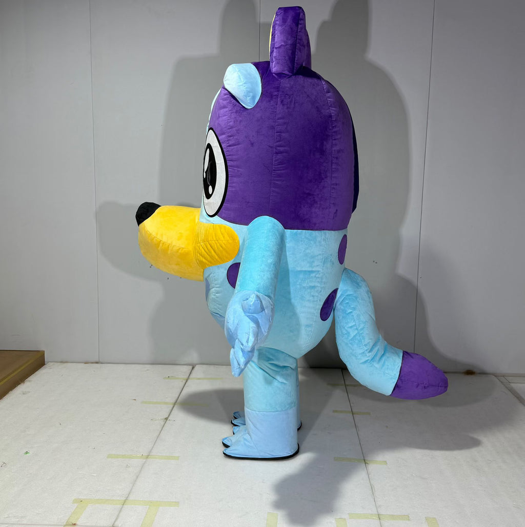Custom Inflatable Blue Puppy Mascot Costume