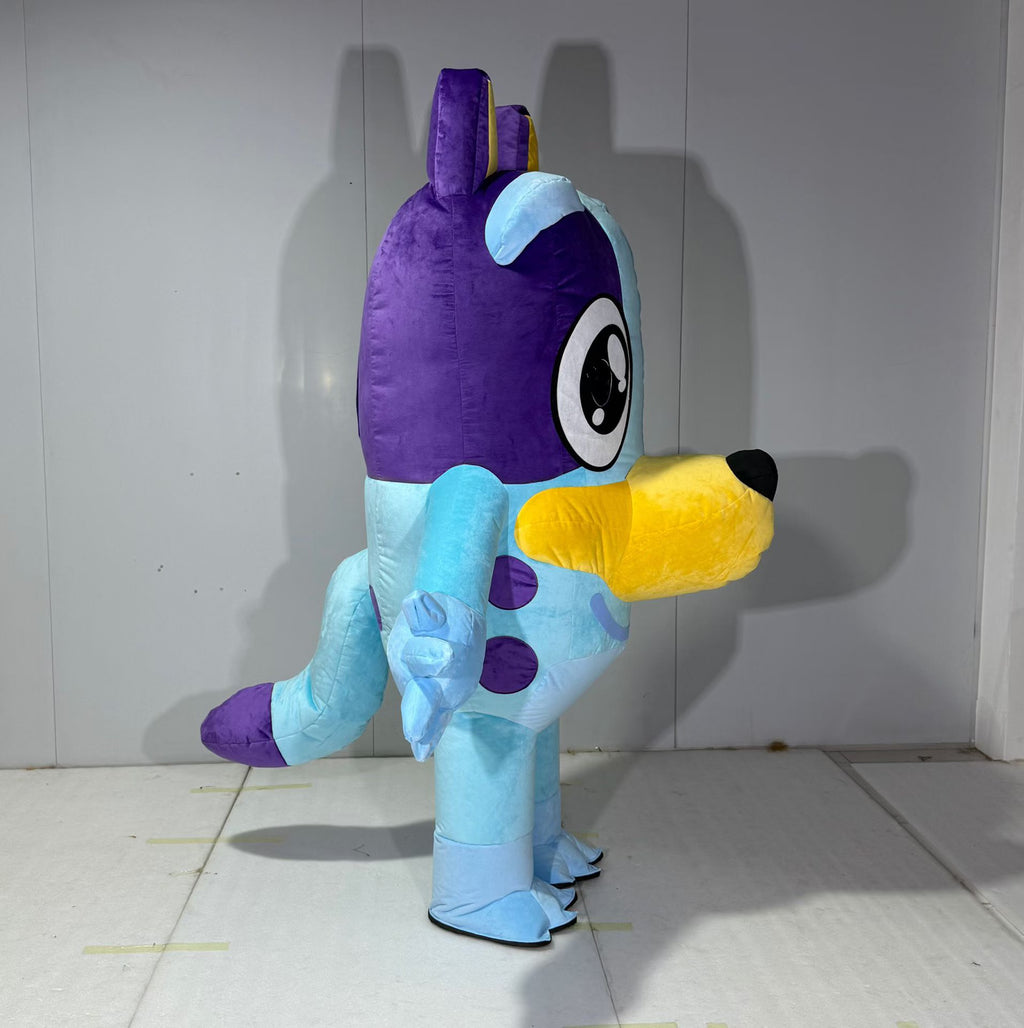 Custom Inflatable Blue Puppy Mascot Costume