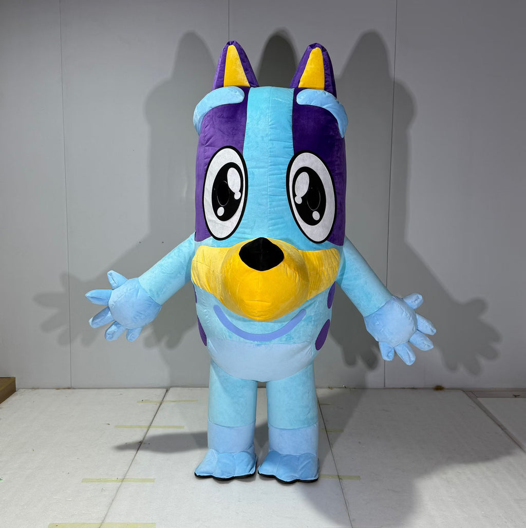 Custom Inflatable Blue Puppy Mascot Costume