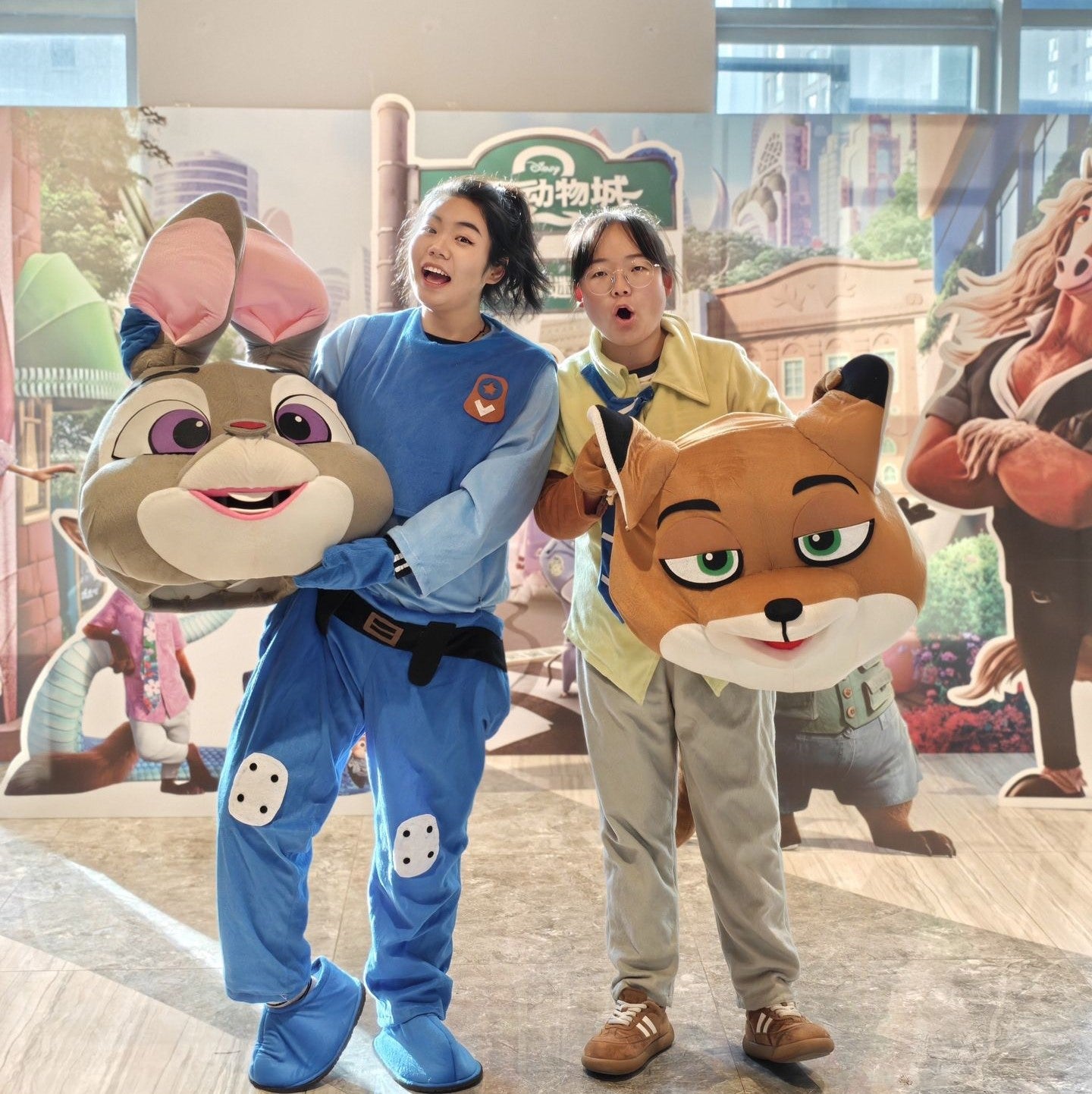 Custom Rabbit and Fox Cartoon Mascot Costumes
