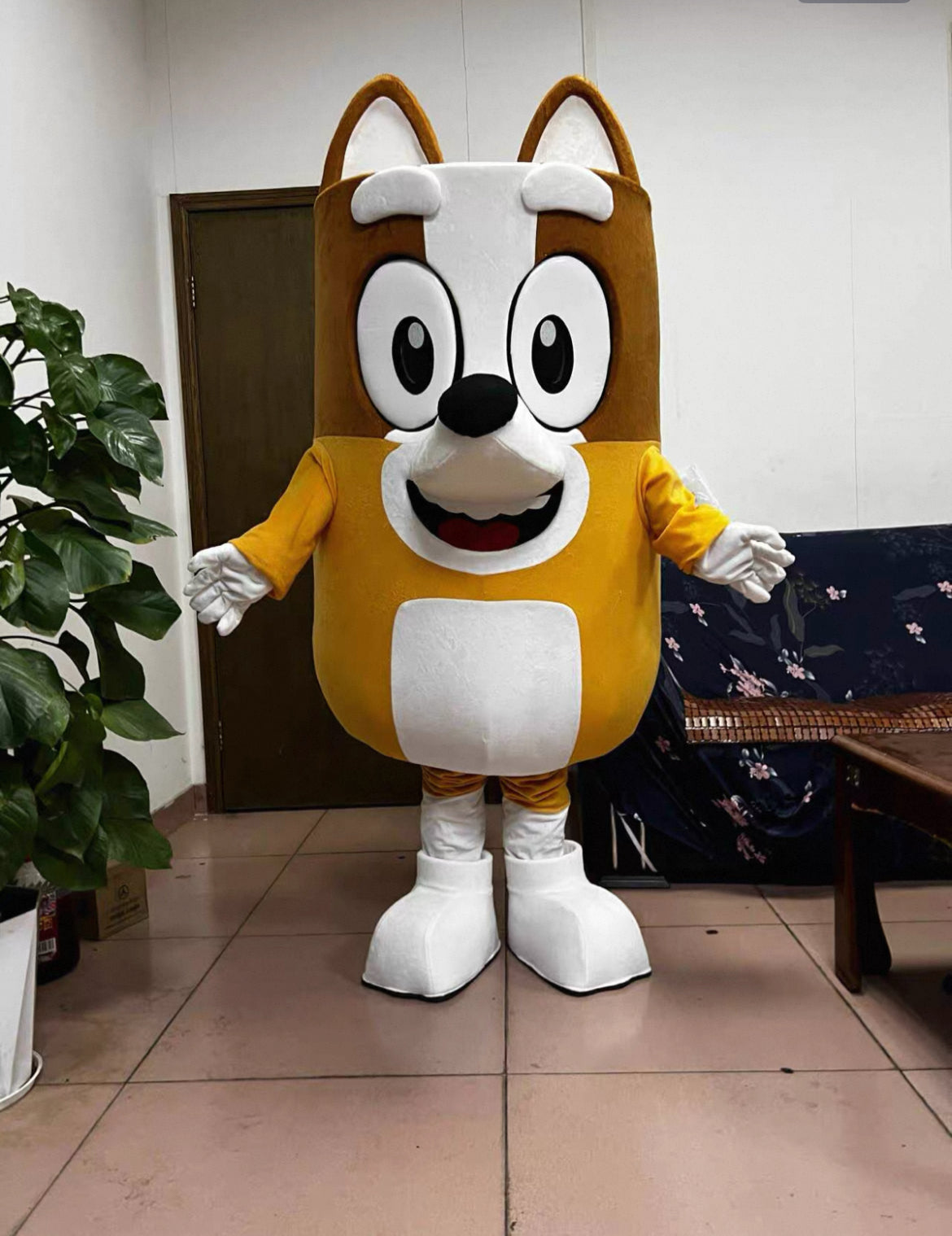 Blue Cartoon Puppy Mascot Costume