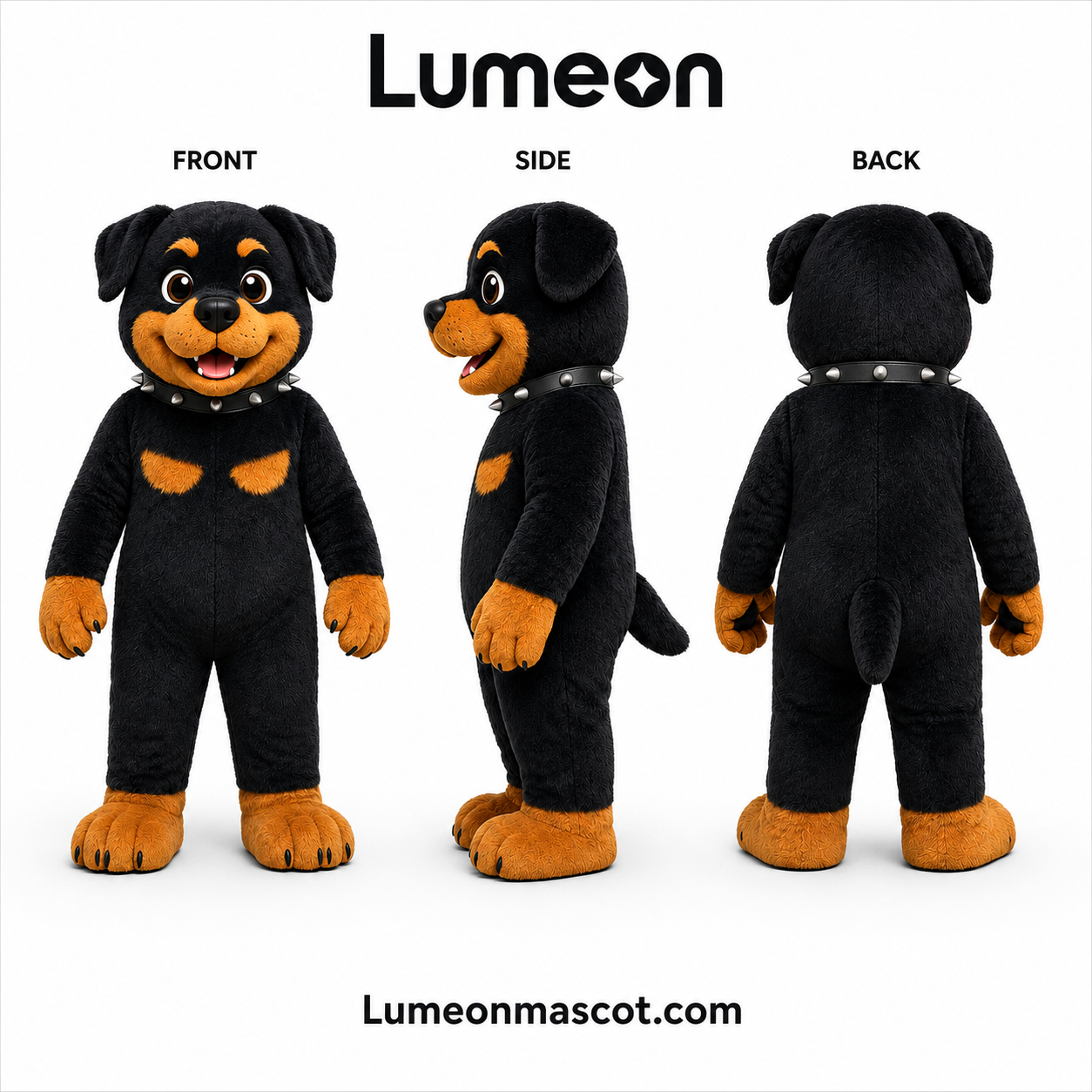 Custom Rottweiler Mascot Costume