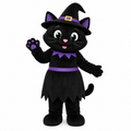 Custom Black Cat Mascot Costume for Halloween Parties
