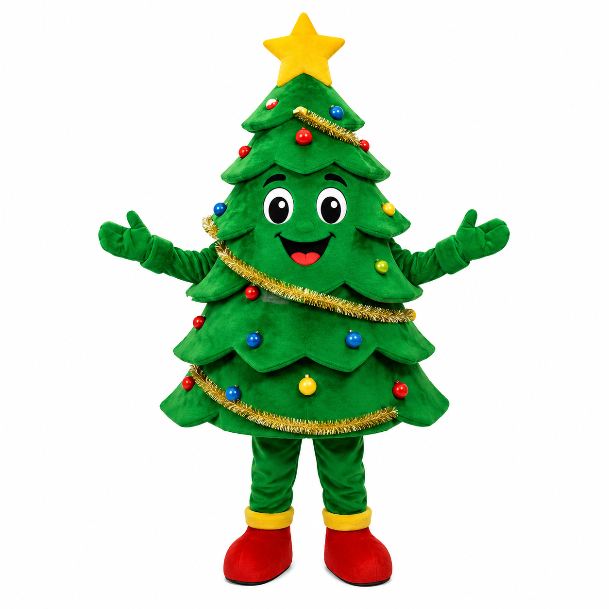 Custom Christmas Tree Mascot Costume for Events