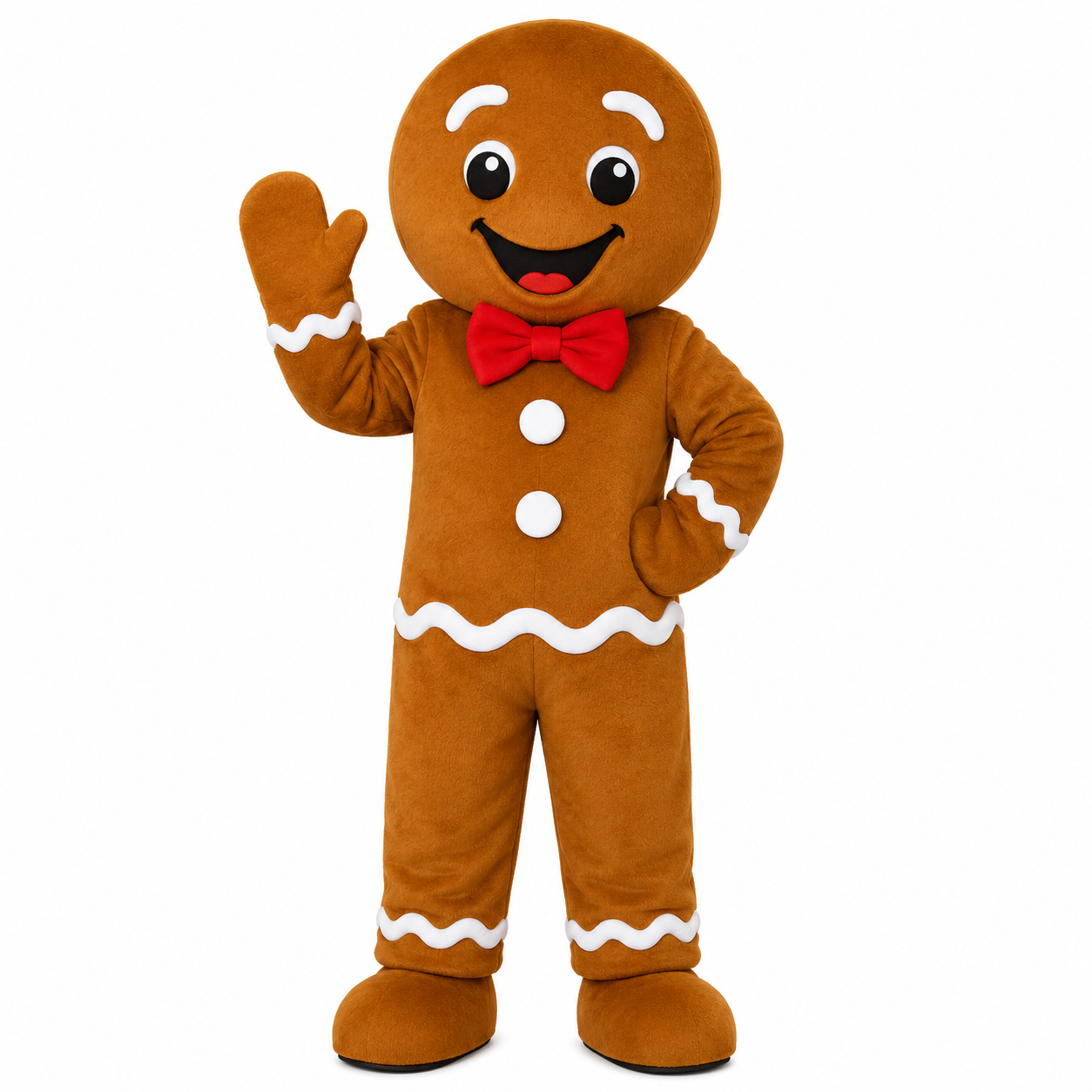 Custom Gingerbread Man Mascot Costume for Christmas Parties