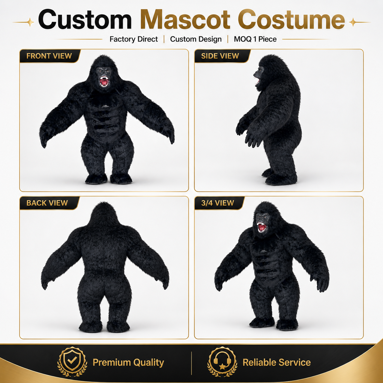 Custom Gorilla Mascot