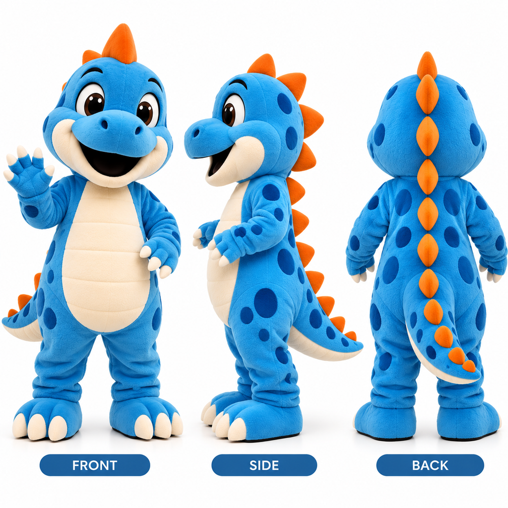 Custom Dinosaur Mascot Costume – Professional Animal
