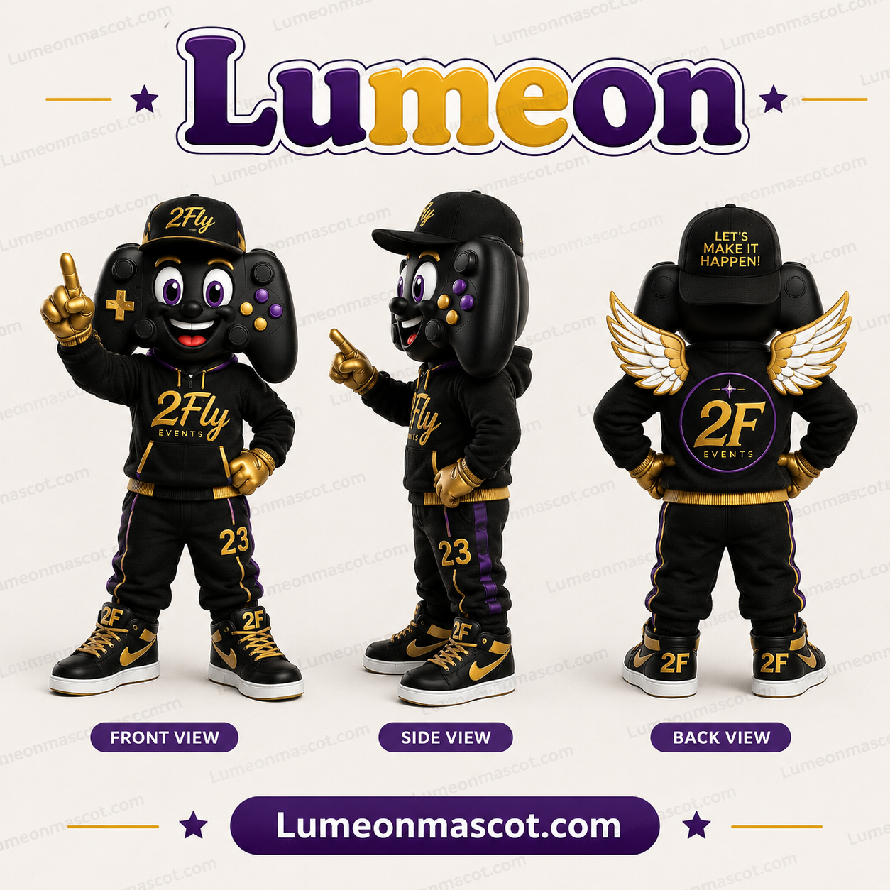 Custom Black Panther Mascot Costume