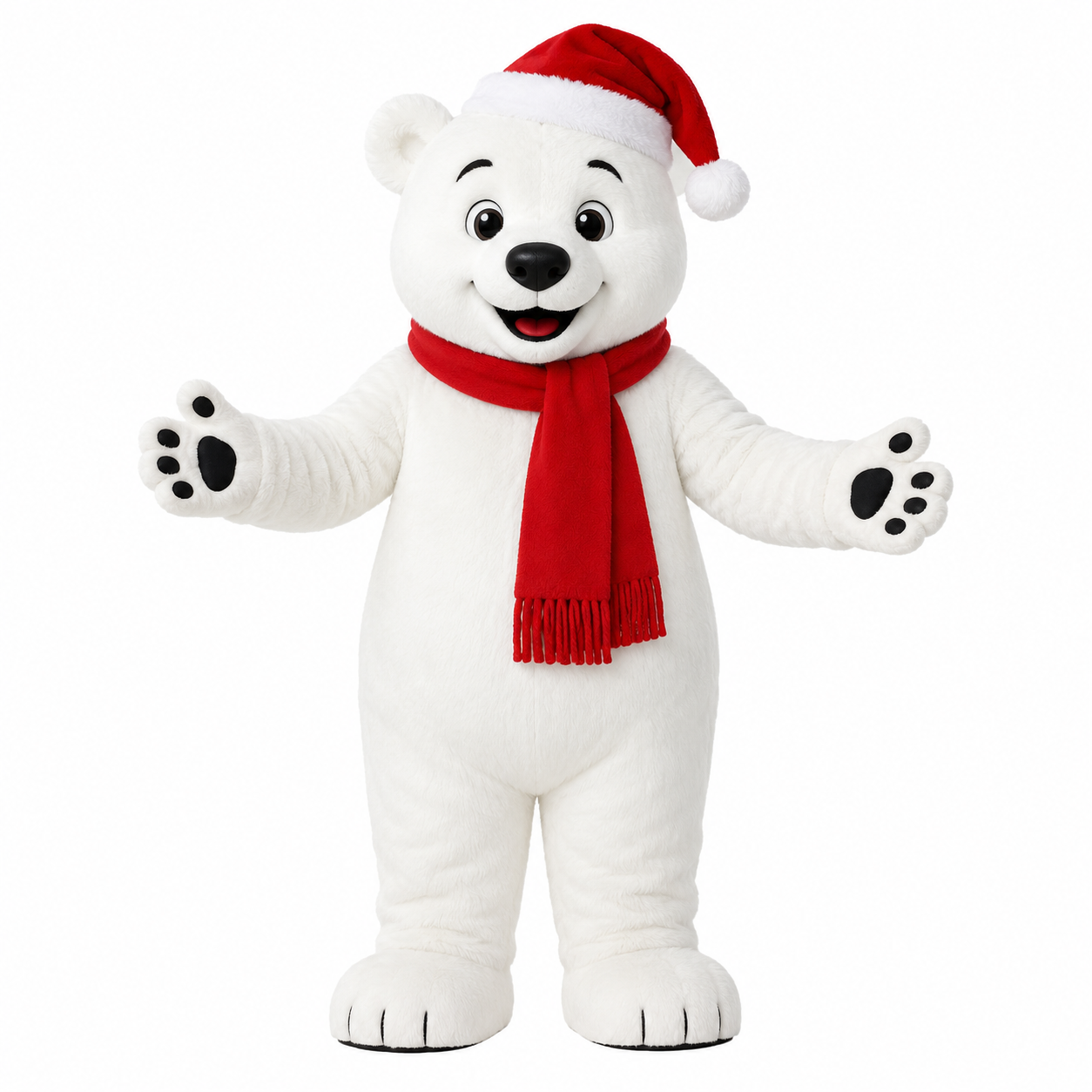 Custom Christmas Polar Bear Mascot Costume