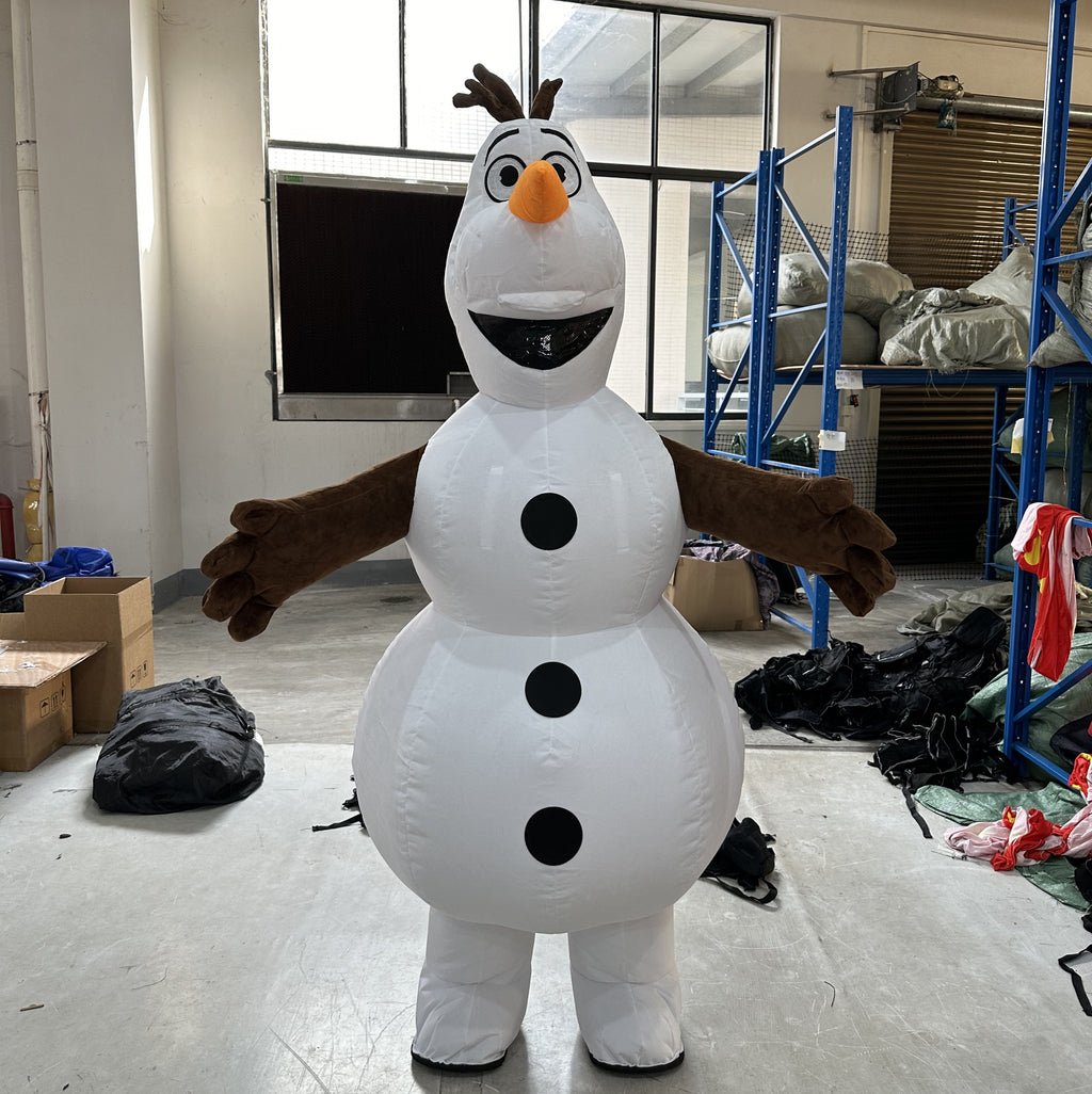 Custom Inflatable Snowman Mascot Costume