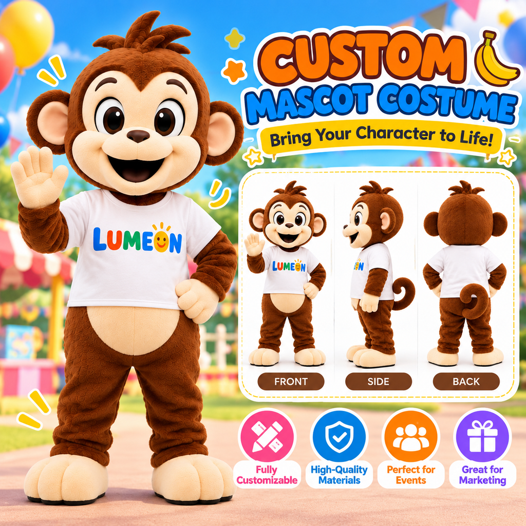 Custom Monkey Mascot Costume – Professional Animal