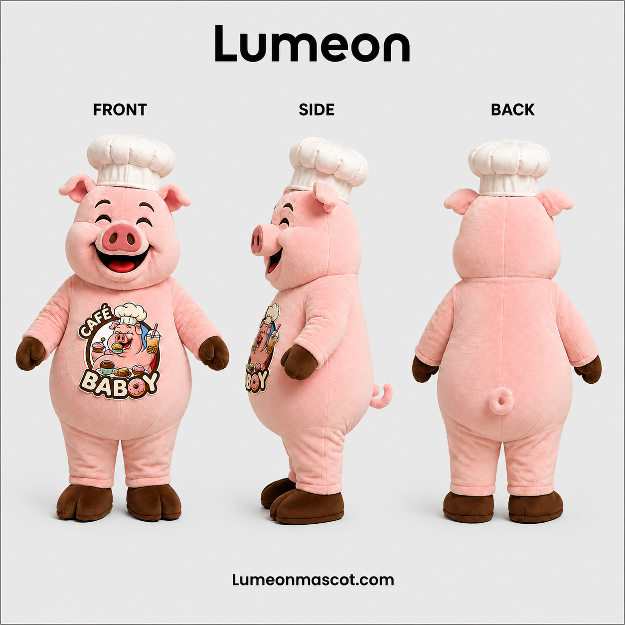 Custom Pink Pig Mascot