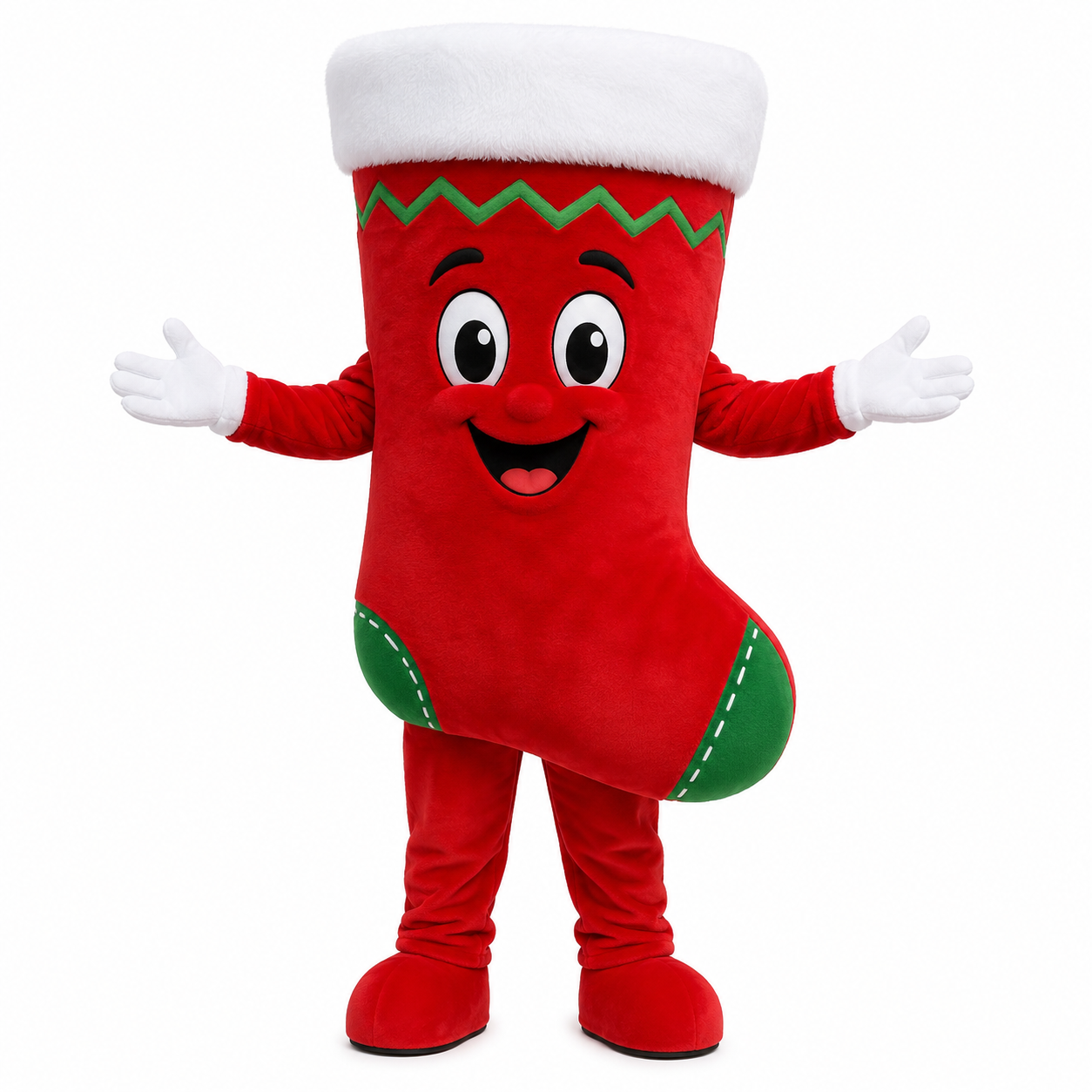Custom Christmas Stocking Mascot Costume for Parties