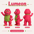 Custom Pink Dinosaur Mascot