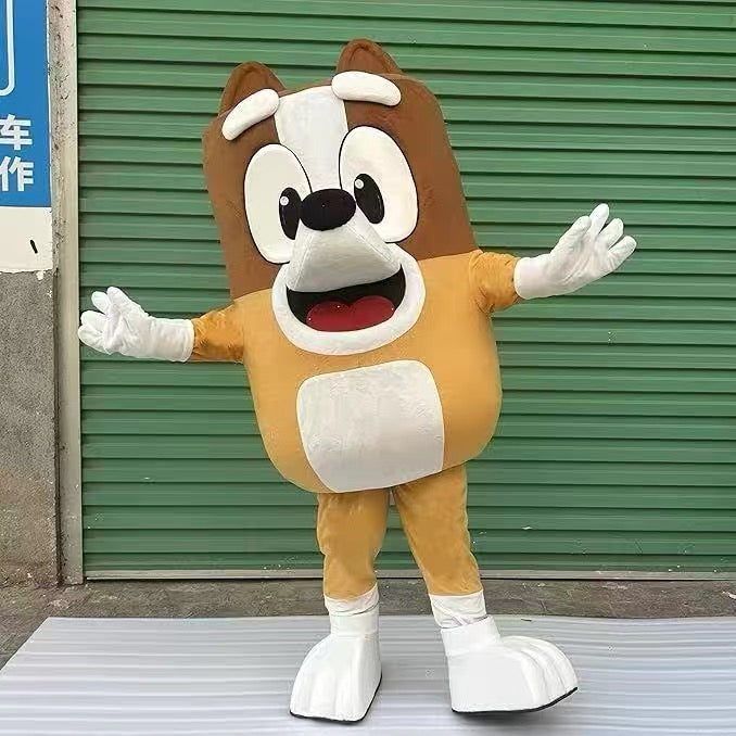Blue Cartoon Puppy Mascot Costume