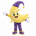 Custom Christmas Moon Mascot Costume for Events