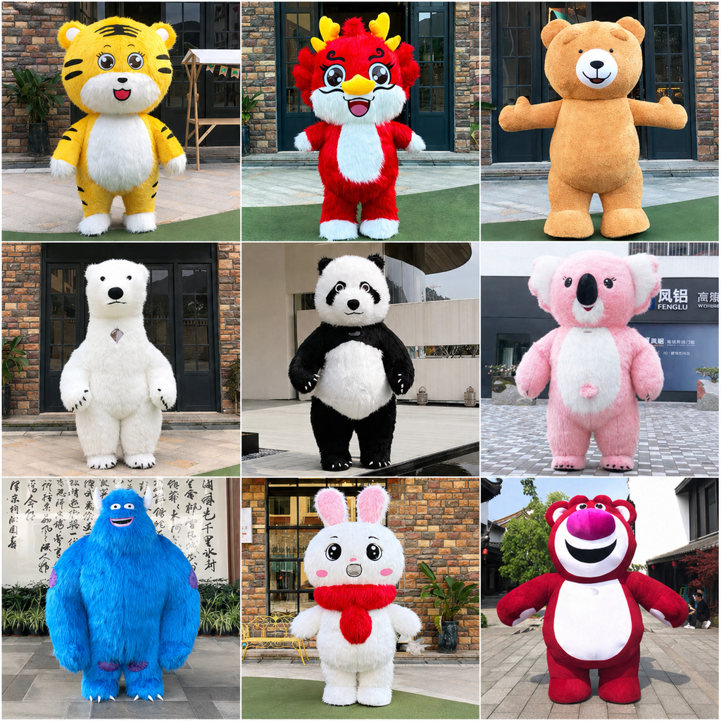 Custom 2-Meter Inflatable Event Mascot Costume, Best-Selling Crowd Attraction Style