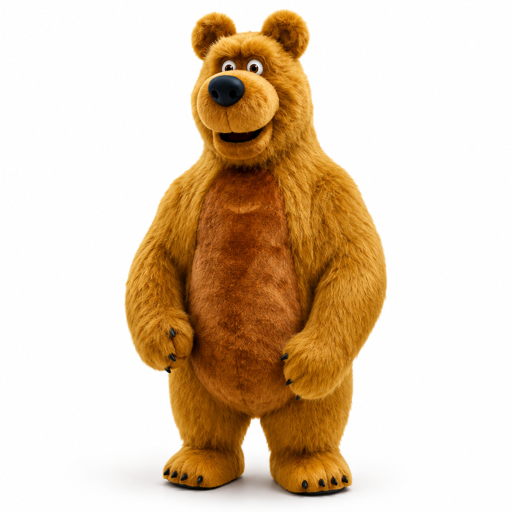 Brown Bear Mascot Costume