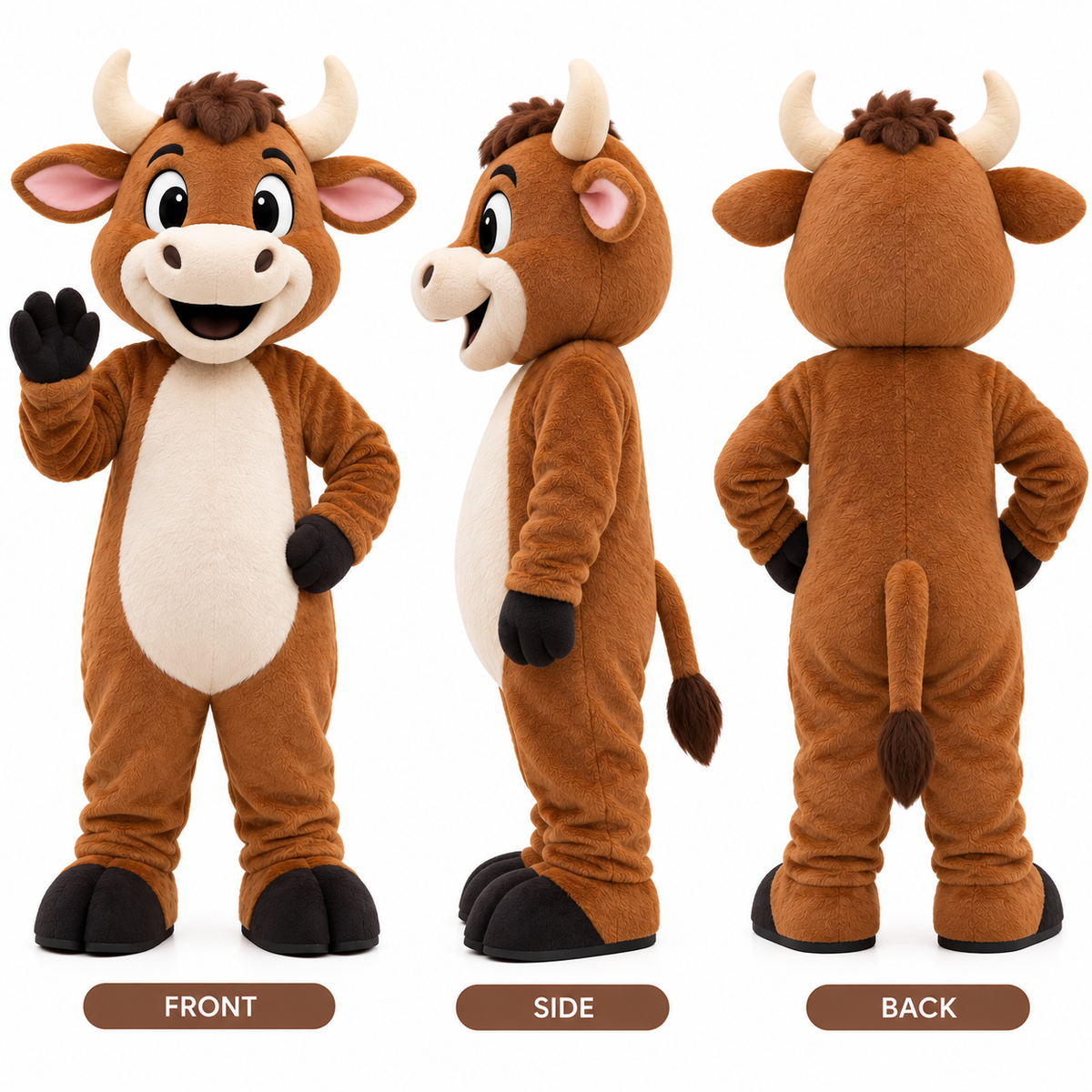 Custom Cow Mascot Costume – Professional Animal