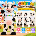 Custom Cow Mascot Costume – Professional Farm Animal Mascot Suit
